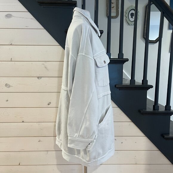 016 Free People We The Free Dawson Chore Jacket Nimbus Cloud NWOT Size X Large - Picture 6 of 8